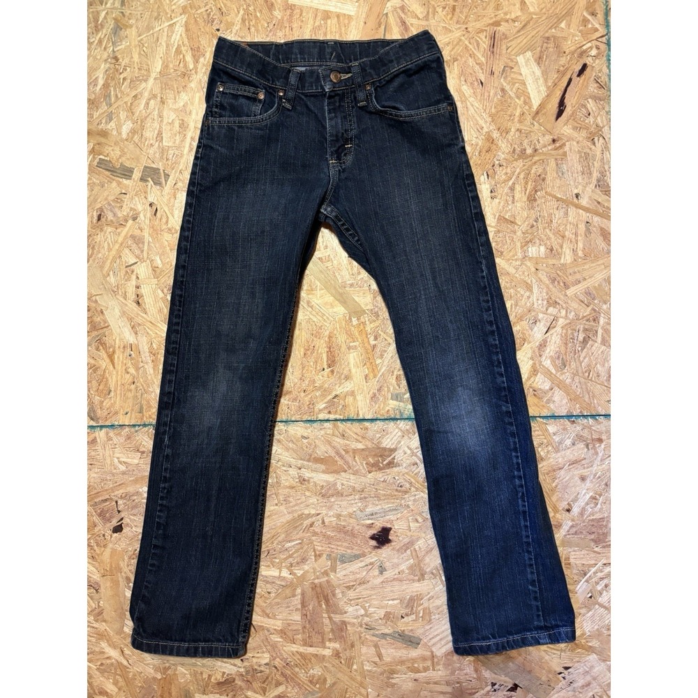 Lee Jeans Girls Size 12 Premium R Dark Wash Straight Leg Denim